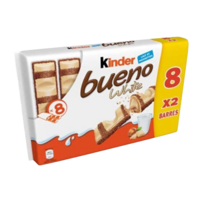 Barre Chocolatée Kinder Bueno White Chocolat Blanc X8 - 312g